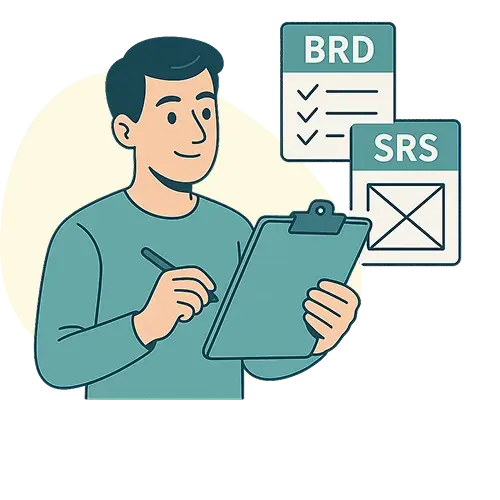 التوثيق التقني (BRD / SRS / Prototype)